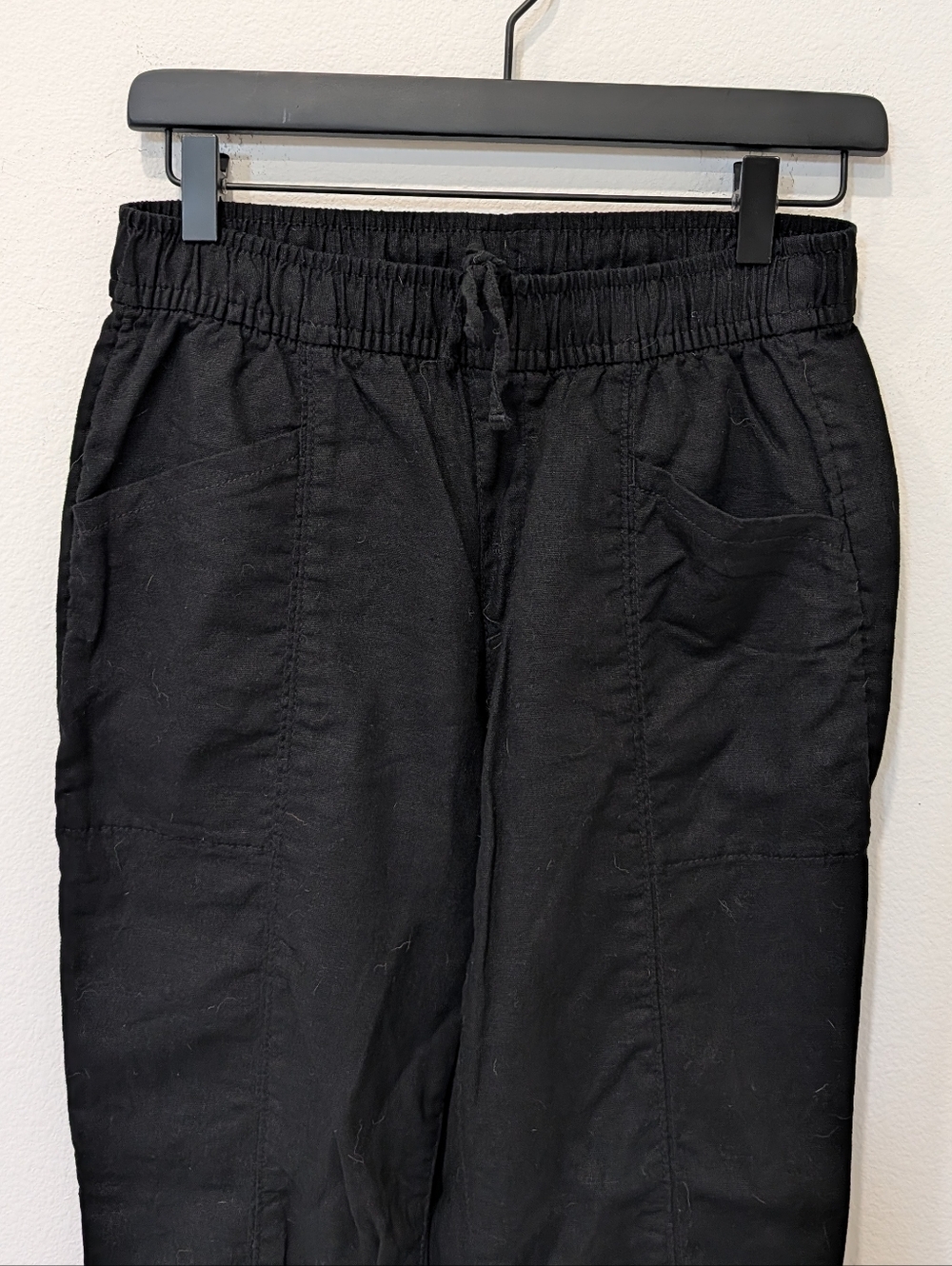 Linen Cropped Pants - Picture 2 of 11